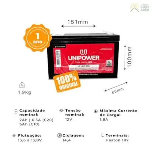 Bateria Selada 12V 7ah