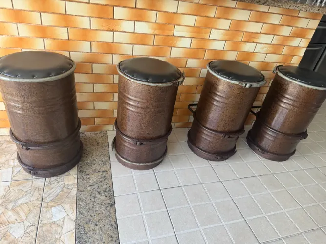 Banquetas para área de churrasqueira