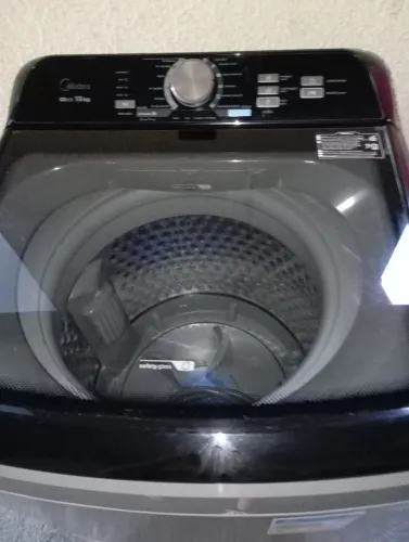 Lavadora Midea 13kg 127v cesto de inox semi nova 