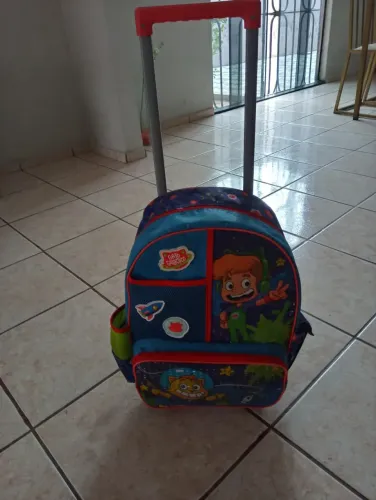 Kit de Mochila de Rodinha do Gato Galactico