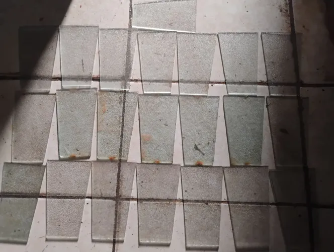 Lote 22 vidros para luminária de arandela sem lascas