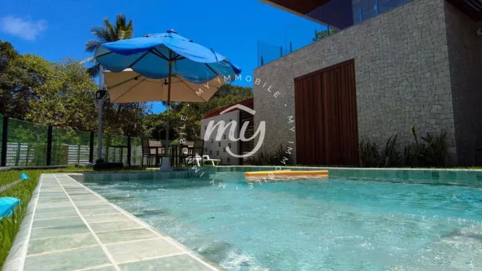 Guarajuba| Casa Alto Padrão 417m²| 5 Suítes| Piscina Privativa