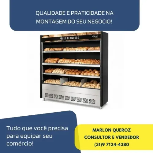 Vitrine para Pães 2,10M Polar