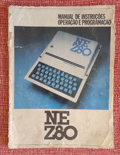 Livro "Manual de Instruções, Operação e Programação" do Computador NE-Z80 - Raro