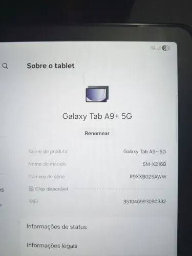 Samsung tablet a 9 5G
