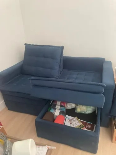 Sofá azul lindo