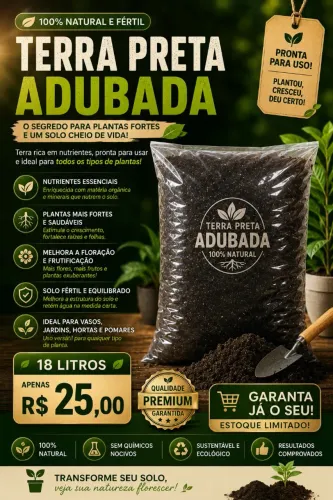 Terra preta adubada 