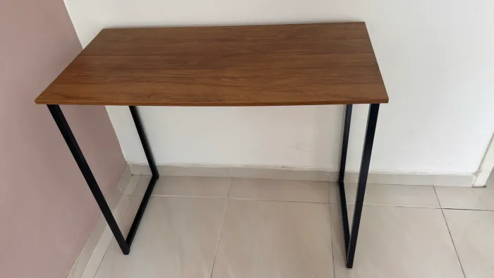Escrivaninha Industrial Mesa Estudo Aparador Office Aço Mdf