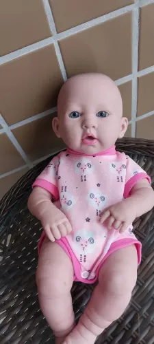 Boneca Bebê Reborn Baby Ninos Tamanho 35cm Linda
