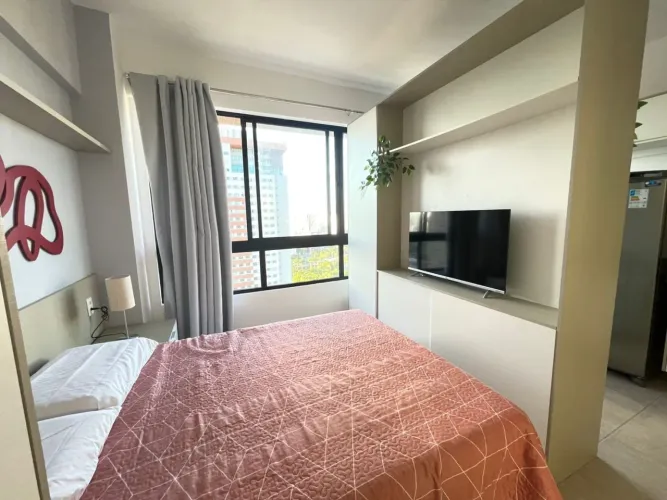 Apartamento para Locação em Recife, Boa Vista, 1 dormitório, 1 banheiro, 1 vaga