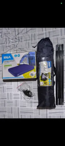 Barraca Camping Iglu 4 Lugares 2,10x2,10m Mais Colchão Casal