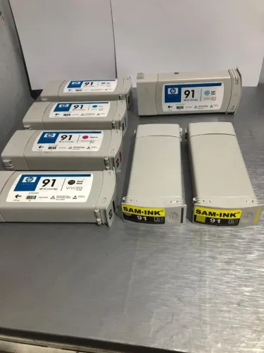 Lote Cartuchos de Tinta HP 91  originais usados