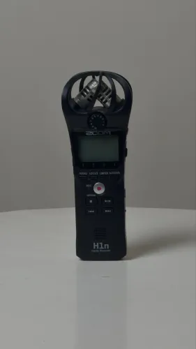 Zoom H1n Gravador de áudio profissional + lapela Sony