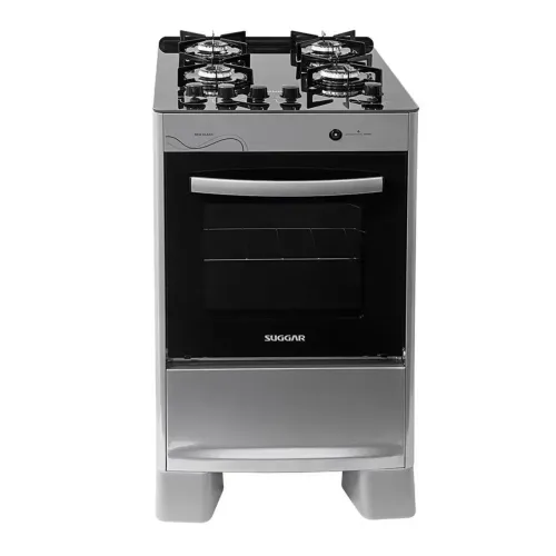 Fogão Suggar Neo Glass 4 Bocas Inox FGVNG410 Bivolt