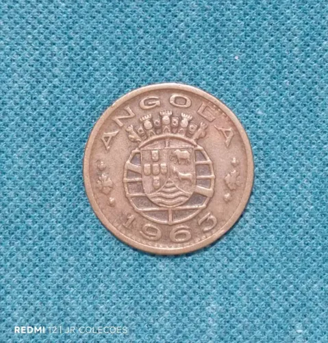 Moeda de um escudo Angola 1963