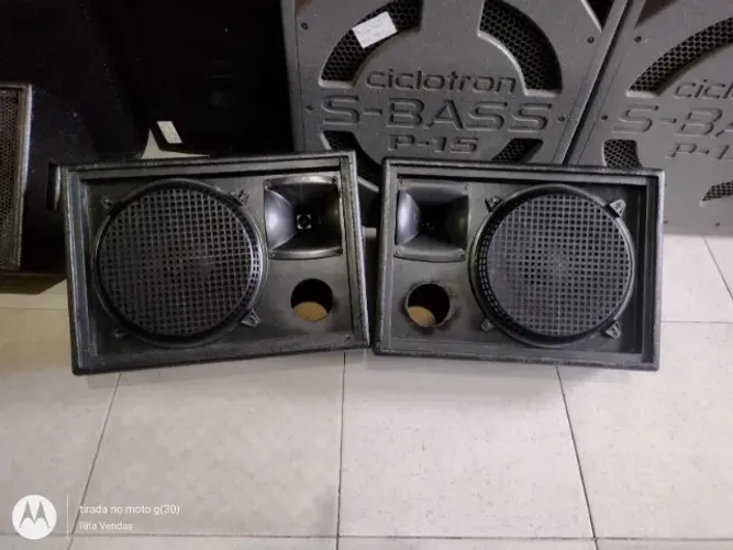 Par de retornos 12 polegadas, ambiente de pequeno e medio porte, 150w cada