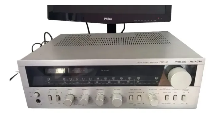 Receiver Víntage Philco Hitachi Psr-31 Relíqui Conservada # (Usado)