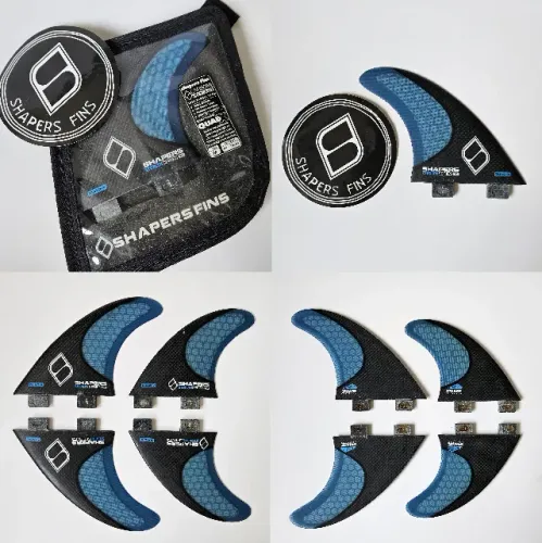 Quilha Shapers Fins - Carbon Stealth - SQ5 - Quadriquilha