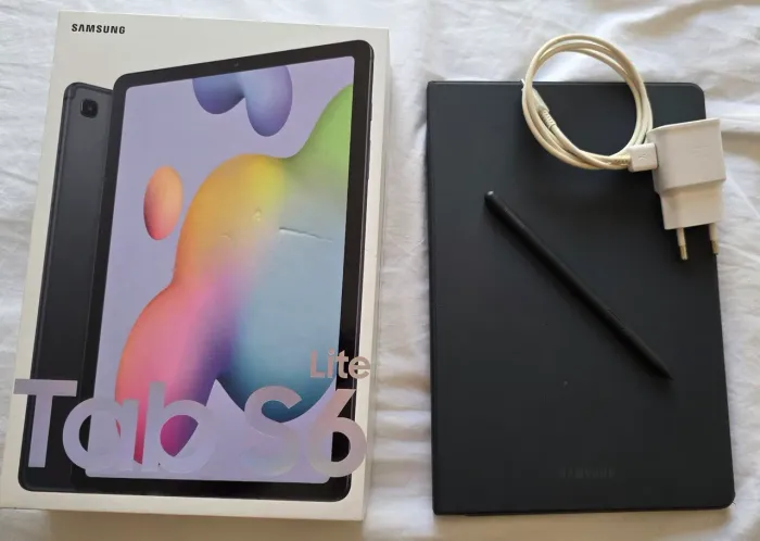 Samsung Galaxy Tab S6 Lite 128GB Cinza - Completo com S Pen - Excelente Estado
