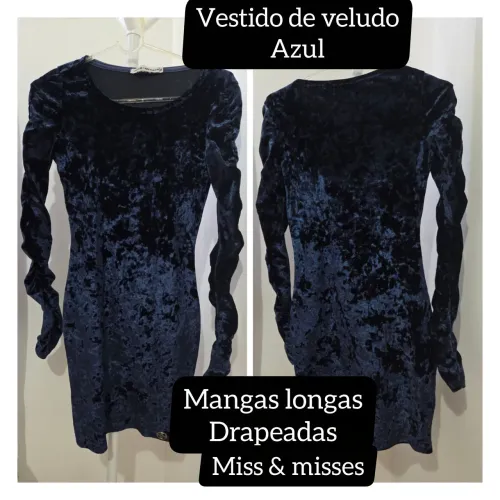 Lindo vestido de veludo