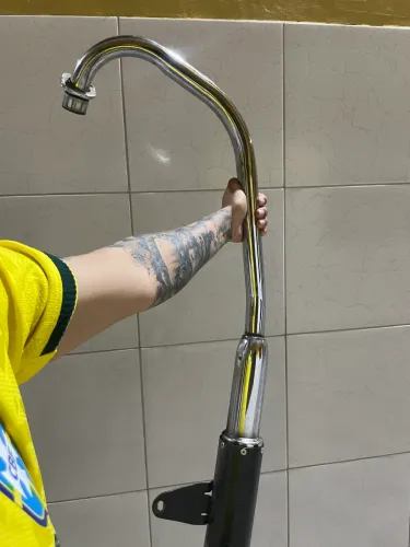 Vendo escapamento GMotos Revertido com lona de vidro