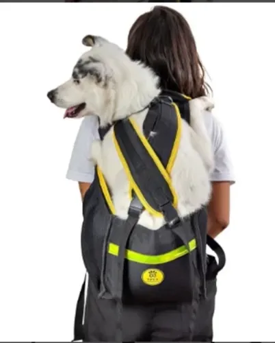 Mochila para Transporte de Cachorro - Tamanho G , Acompanha Óculos para Seu Pet