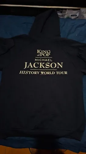 Casaco moletom Michael Jackson history tour - jaqueta - dvd-cd-bone