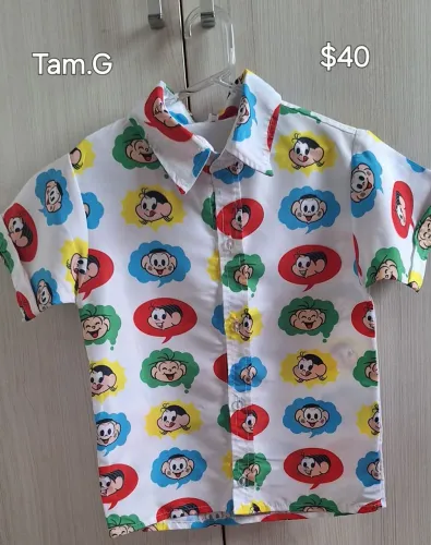 Camisa Temática Infantil Turma da Mônica