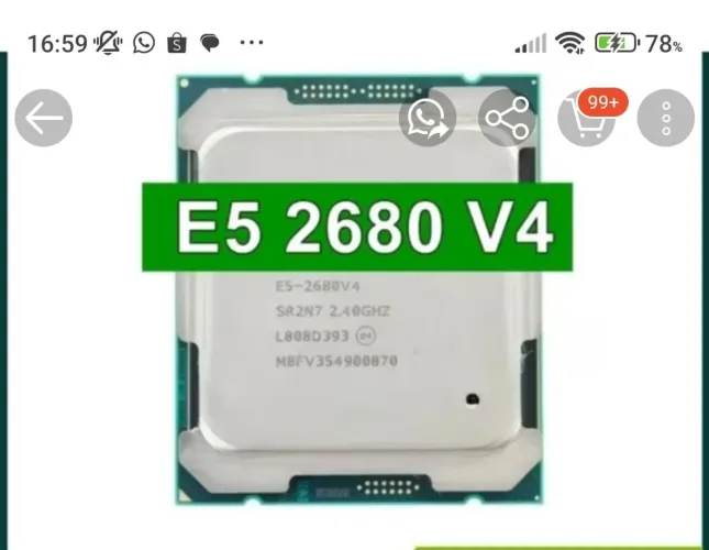 Kit Xeon x99,e5 2680v4, ou 2630,v4