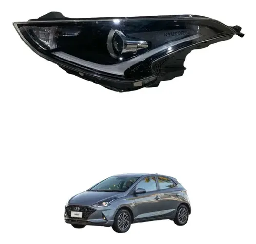 Farol Esquerdo Led Hyundai Hb20 2020 A 2022 Esquerdo/motorista