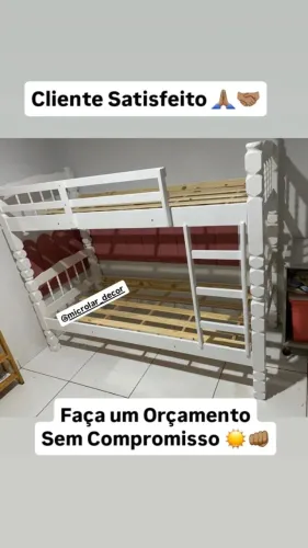 Cama Beliche em Madeira Nova na Caixa - Entrega e Monta