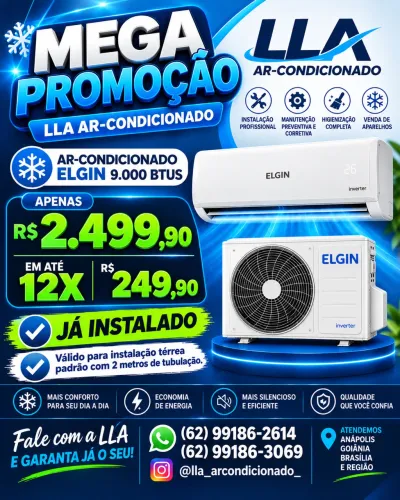 Ar condicionado já instalado 