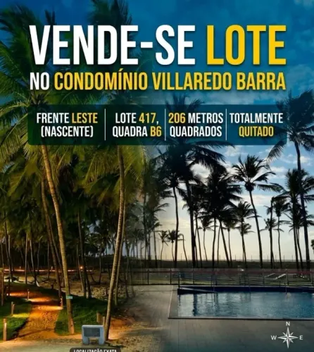 OPORTUNIDADE; LOTE NO COND. VILAREDO BARRA