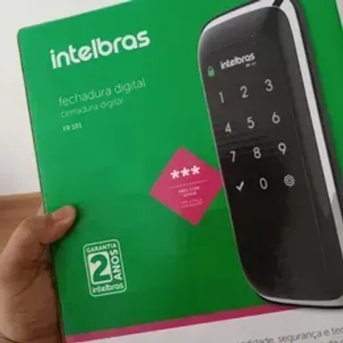 Fechadura Digital de Sobrepor Touch Screen FR 101 Preta Intelbras