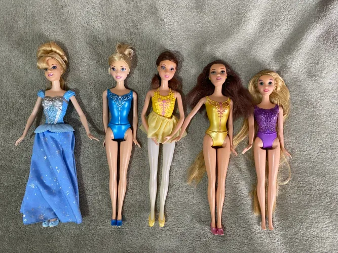 Bonecas Disney Mattel original bela , Cinderela , Rapunzel lotão 