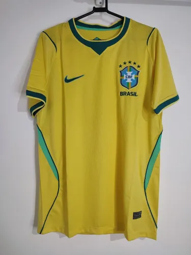 Camisa do Brasil Amarela Masculina 2026 Camisa de Time Lançamento 2026