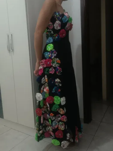 VESTIDO/ FANTASIA ARTESANAL TEMÁTICA/ DESFILE 7 DE SETEMBRO