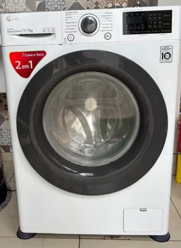 Lavadora de roupas lava e seca Smart LG Inverter 11/7Kg 127V Branca VC5, modelo CV3011WG4