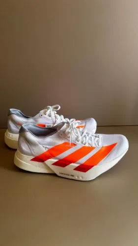 Tênis NOVO Adidas Adios Pro 4 Branco e Laranja - Tamanho 38/39