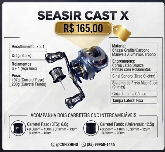 Carretilha Seasir Cast X