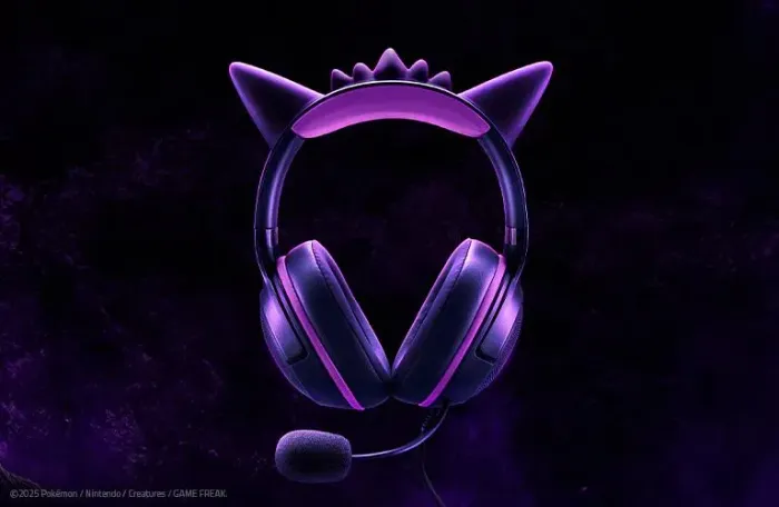 Headset Gamer Razer Kraken Kitty V2 Edição Pokemon Do Gengar