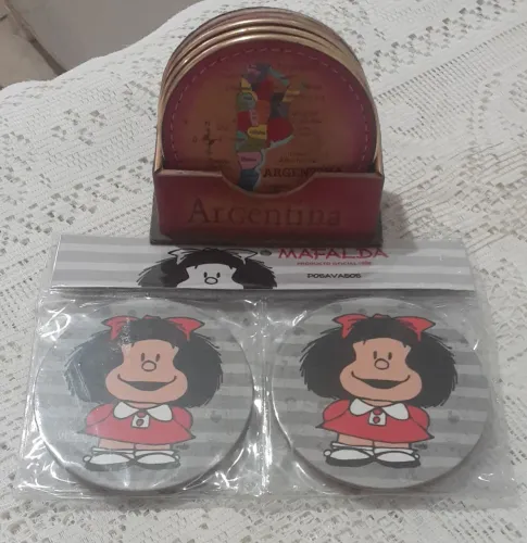 2 jogos de porta copos ARGENTINO