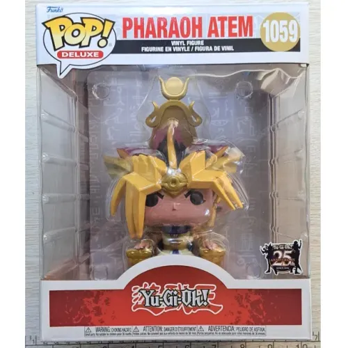 Funko Pop! Deluxe Pharaoh Atem #1059, de Yu-Gi-Oh!.  Características: - Personagem Pharaoh