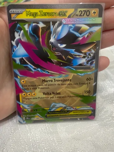 Carta Pokémon Mega Zeraora ex 027/084, original Copag