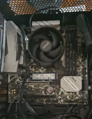 Placa Mae ASRock B450M Steel Legend, DDR4, Socket AMD AM4, M-ATX (Semi-Novo)