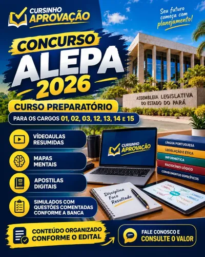 Curso Preparatório ALEPA 2026