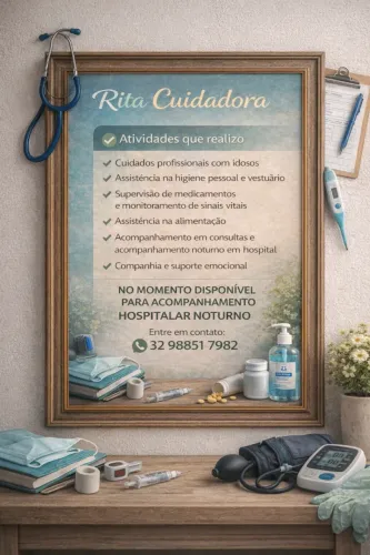 Cuidadora para Acompanhamento Hospitalar Noturno