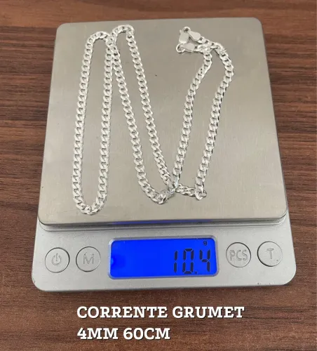 CORRENTE DE 4MM ESCAMA DE PEIXE ( PRATA 925)