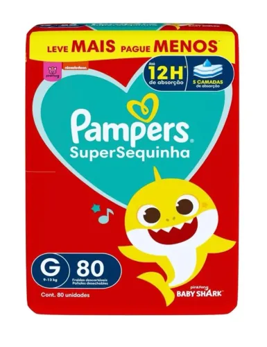 Fralda Pampers G Supersequinha