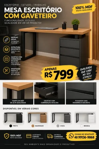 Mesa para escritório